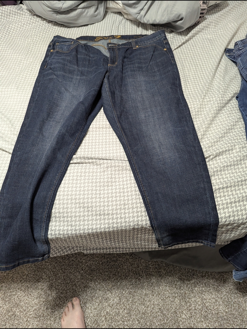 Seven7 Dark Blue Boot Cut Women’s Jeans